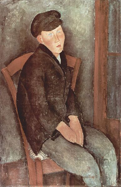 Amedeo Modigliani Sitzender Knabe mit Hut